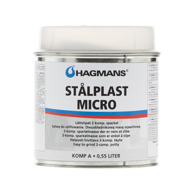 HAGMANS Stålplast Micro 0,55L Polyesterspackel, 10901