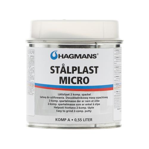 Stål Plast Micro 0,55L Polyester Spartelmasse, HAGMANS 10901