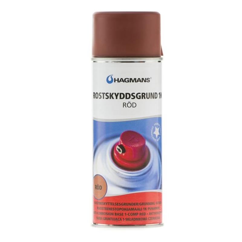 Spraymaling Rustbeskyttelsesgrunder 1-K 0,4 Liter Rød Hagmans