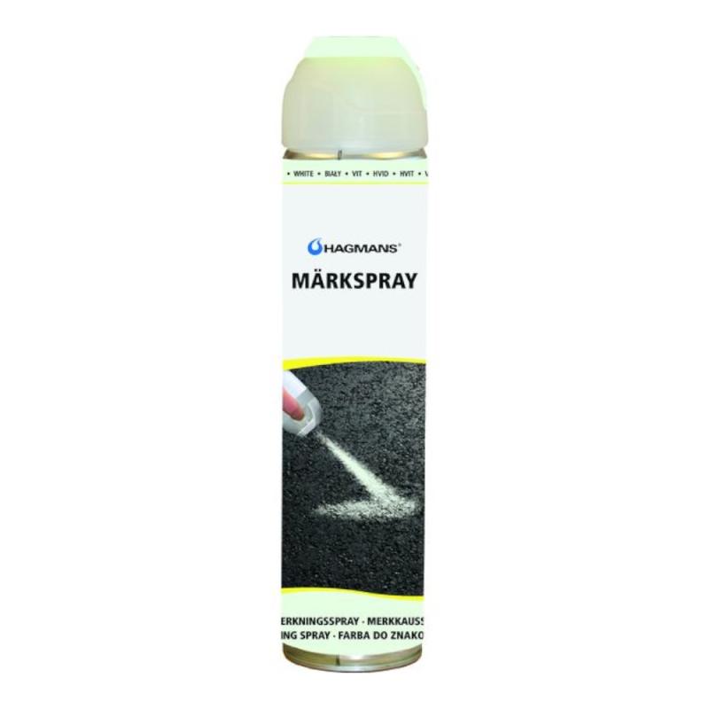 Markeringsspray 0,6 Liter Solid Hvid Hagmans
