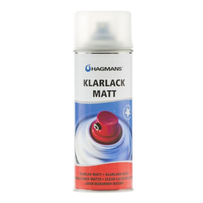 Spraymaling 0,4 Liter Klarlak Matt Hagmans