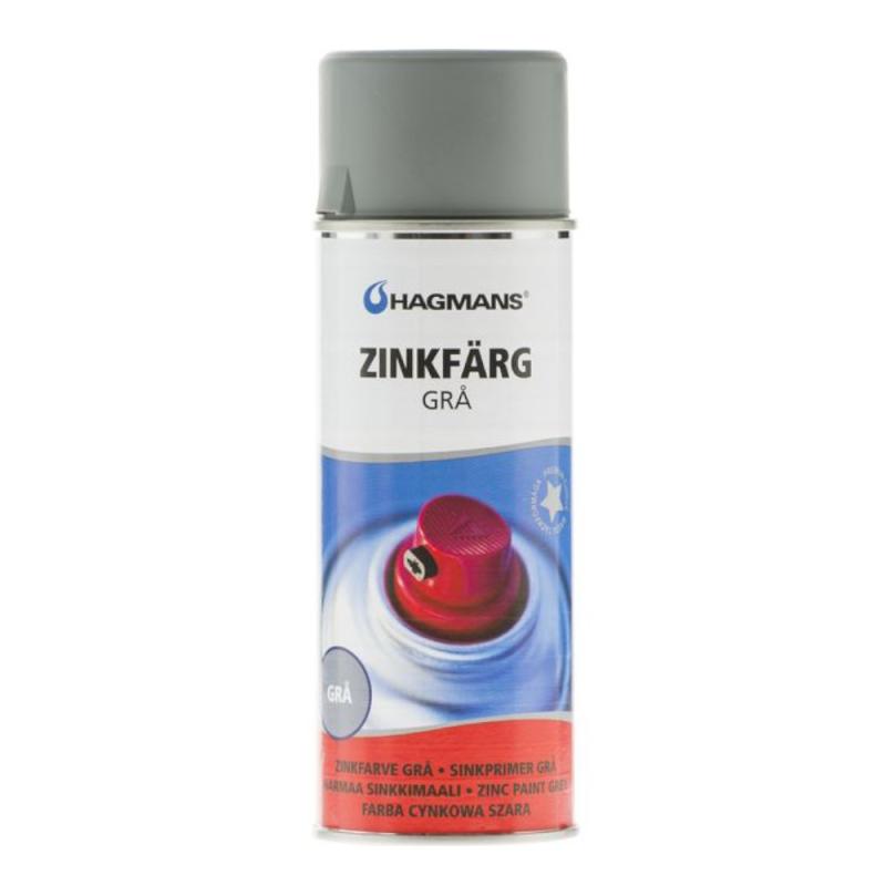 Spraymaling Zinkmaling 0,4 Liter Grå Hagmans