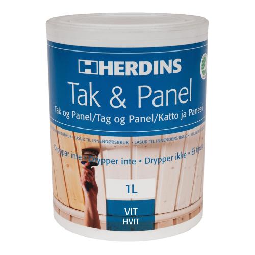 Roof And Panel Paint White 1L Herdins