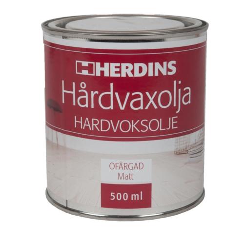 Hårdvaxolja Matt Ofärgad 500ml, Herdins