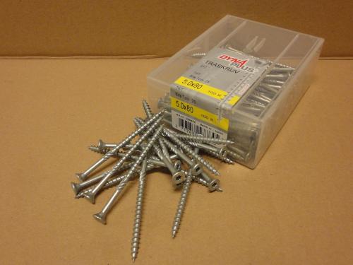 TRÄSKRUV DYNAPLUS 5,0X100MM 100ST