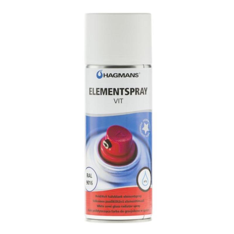 Spraymaling Element Spray Vandbaseret 0,4 Liter Hvid Hagmans