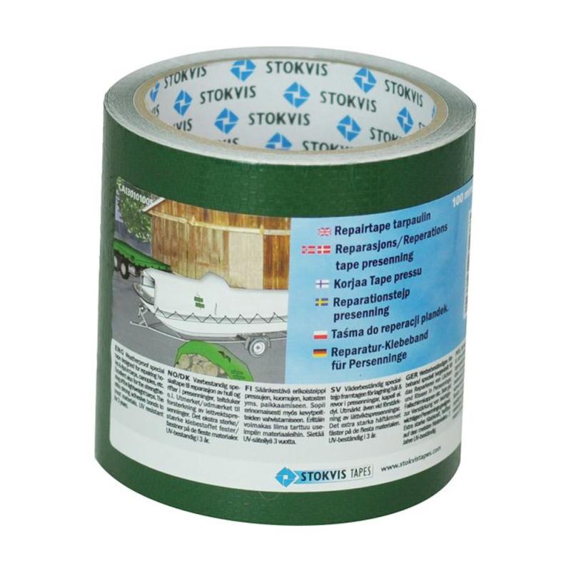 Reparationstape Presenning 100mmx5m Grøn Stokvis Tapes