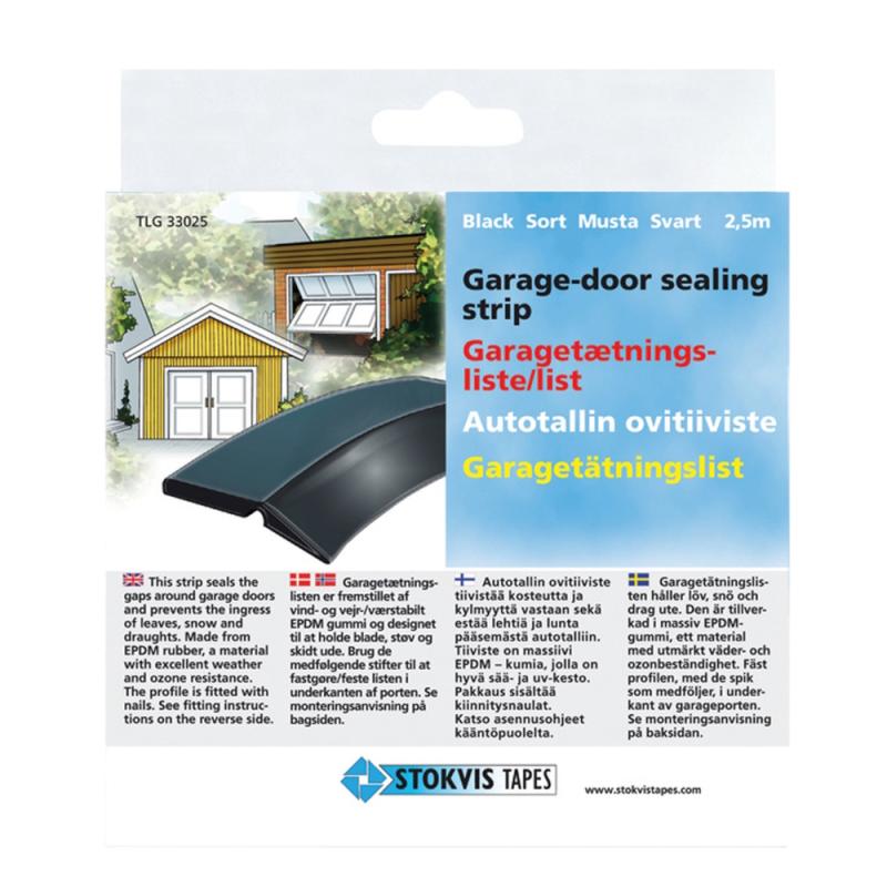 Garage Tætningsliste, 3x30mmx2.5m, Stokvis