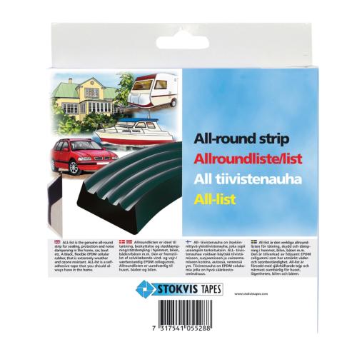 All List TLA Svart 15x8mmx2m, Stokvis