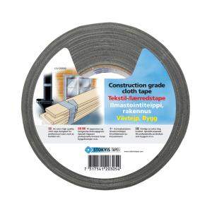 Construction Grade Cloth Tape Silver 50mmx10m, Stokvis