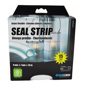 Tætningsliste Omega 7mmx9mmx24m Termoplast Transparent Stokvis Tapes