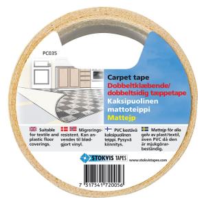 Matte Tape Double-Sided Permanent 50mmx25m, Stokvis