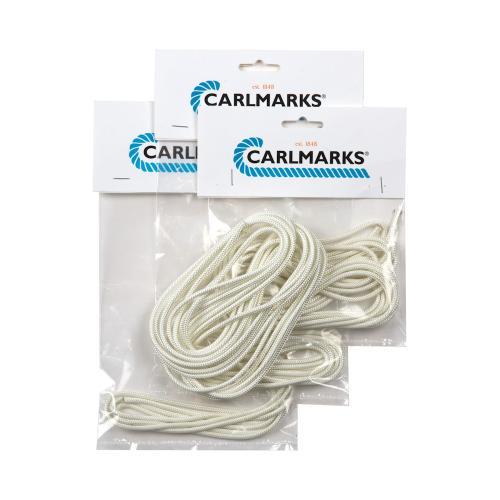 Startsnor Flettet 3,5mmx130m Hvid Carlmarks