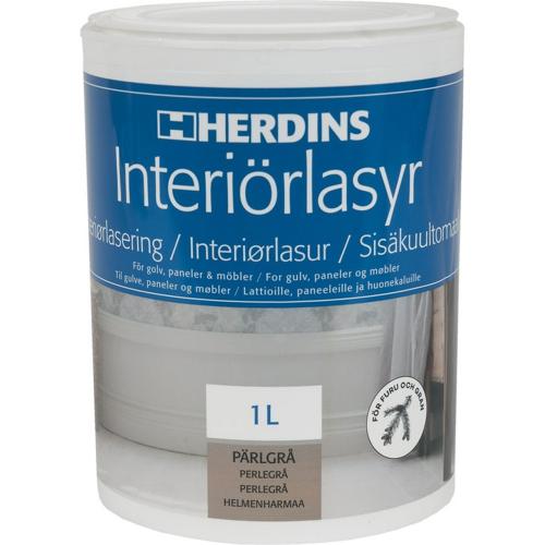 Interiörlasyr Pärlgrå 1L, Herdins