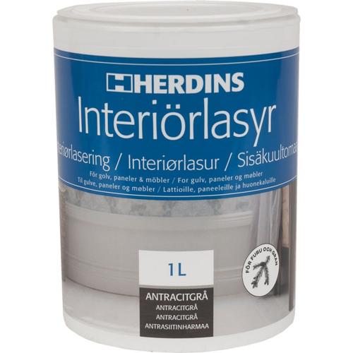 Interiörlasyr Antacitgrå 1L, Herdins