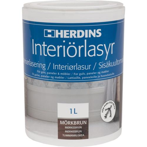 Interiörlasyr Mörkbrun 1L, Herdins