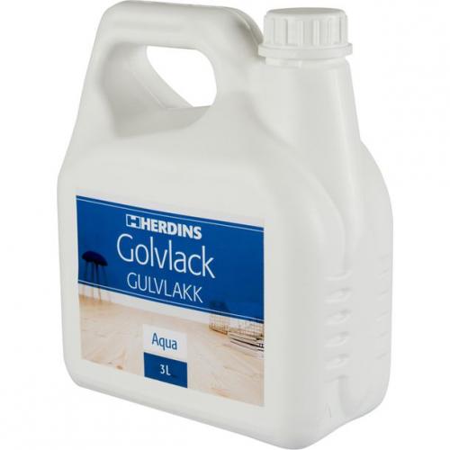 Golvlack AQUA Halvblank 3L Glans 50, Herdins