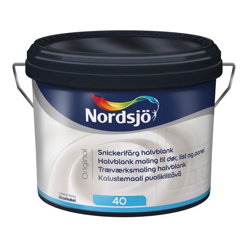 Carpentry Paint Original Semi Gloss G40 Indoor 2.5L White Nordsjö