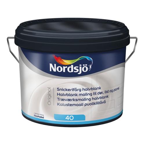 Carpentry Paint Original Semi Gloss G40 Indoor 1L White Nordsjö