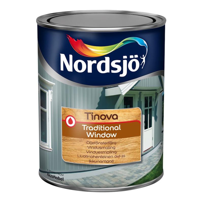 Dør Og Vinduesmaling Tinova G20 1L Hvid Nordsjö