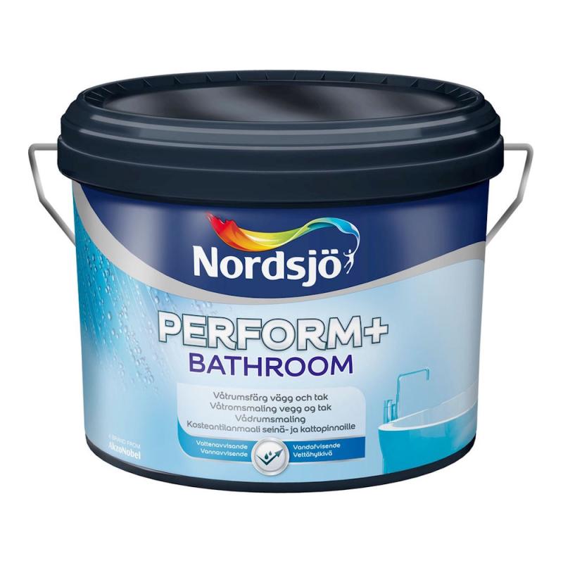 Våtrumsfärg Perform+ Bathroom In G35 1L Vit Nordsjö