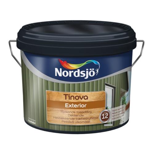 Träfasadfärg Tinova Exterior BW Utomhus 10L, Nordsjö