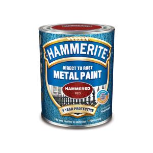 Metalmaling Hammereffekt 0,75 Liter Rød Hammerite