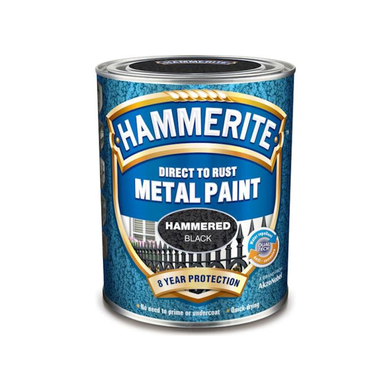 Metalmaling Hammereffekt Metal 0,25 Liter Sort Hammerite