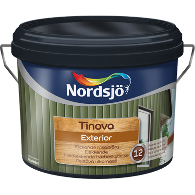 Fasadfärg TINOVA Exterior Svart 10L, Nordsjö
