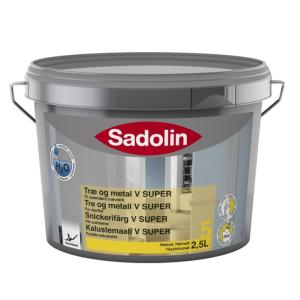 Snickarifärg V Super 5 BW Vit 2,5L, Sadolin