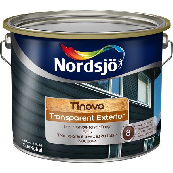 Fasadlasyr Nordsjö Tinova Transparent 361 Svart 10L