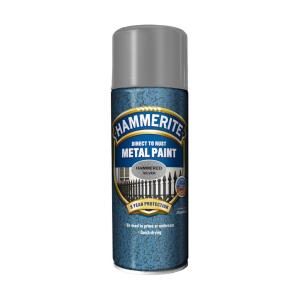 Metallfärg Hammer Effect Spray Metall 0,4 Liter Silver Hammerite