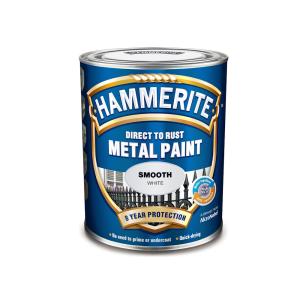 Metallfärg Smooth Finish 0,25 Liter Vit Hammerite
