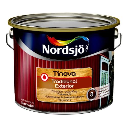 Träfasadfärg Tinova Tradition Exterior Utomhus 2,5L 334 Röd Nordsjö