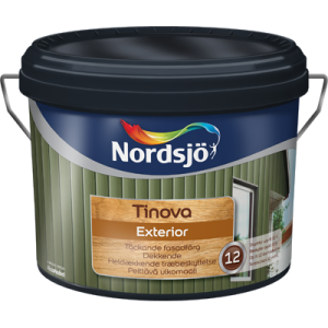 Fasadfärg Tinova Exterior Röd 1L, Nordsjö