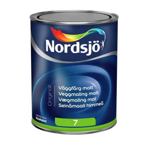Wall Color Original White Matt G7 1L, Nordsjö