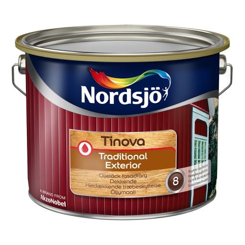 Träfasadfärg Tinova Tradition Exterior Utomhus 1L 337 Svart Nordsjö