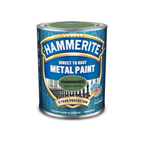 Metallfärg Hammer Effect 0,75 Liter Mörkgrön Hammerite