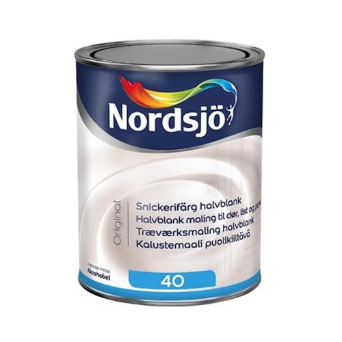 Carpentry Paint Original Semi Gloss S0502-Y Indoor 1L White Nordsjö