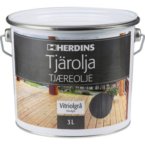 Tjärolja Vitriolgrå 3L, Herdins