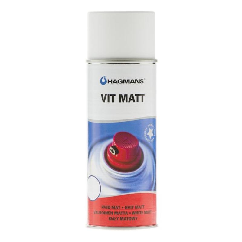 Spraymaling 0,4 Liter Hvid Mat Hagmans