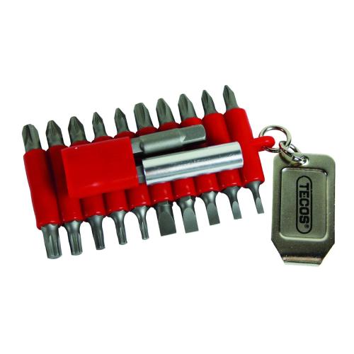 Bit Set Rubber Belt 20 Pieces + Holder Tecos