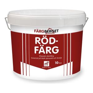 Rödfärg Kokt Färgberget 10L Röd Falu Vapen