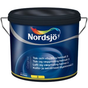Tak&Väggfärg Original NORDSJÖ Helmatt. Inne G3 Vit 10L