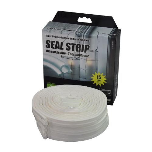 Tätningslist 7mmx9mmx100m Thermoplast Transparent Stokvis Tapes