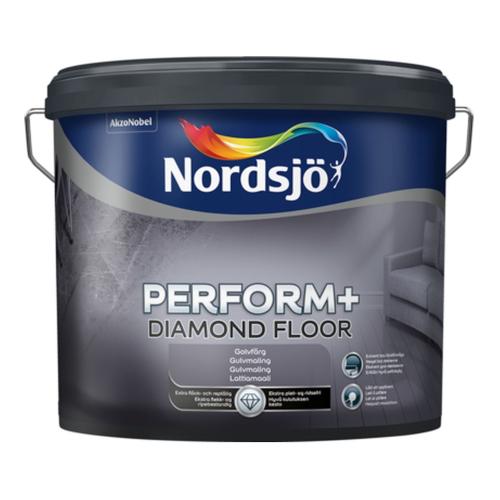 Gulvmaling Perform+ Diamond 1L Hvid Nordsjö