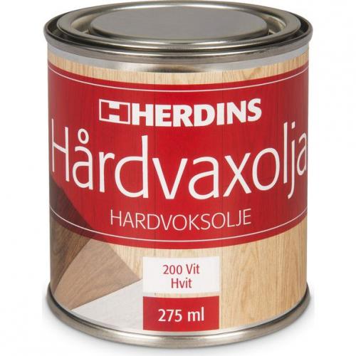 Hårdvaxolja Pigmenterad Vit 275ml, Herdins