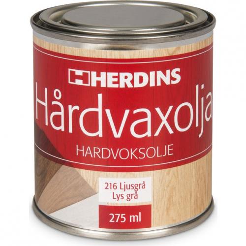 Hårdvaxolja Pigmenterad Ljusgrå 275ml, Herdins