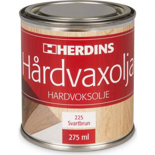 Hårdvaxolja Pigmenterad Svartbrun 275ml, Herdins