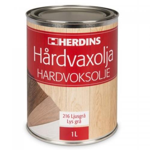 Hårdvaxolja Pigmenterad Ljusgrå 1L, Herdins